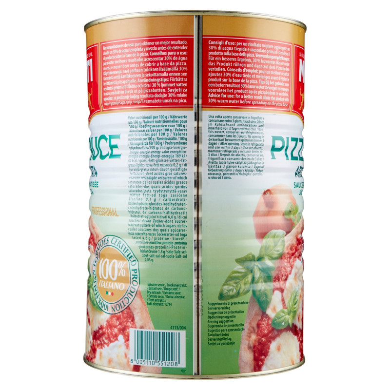 MUTTI PIZZA SAUCE AROMATIZZATA 4,1KG - immagine 2