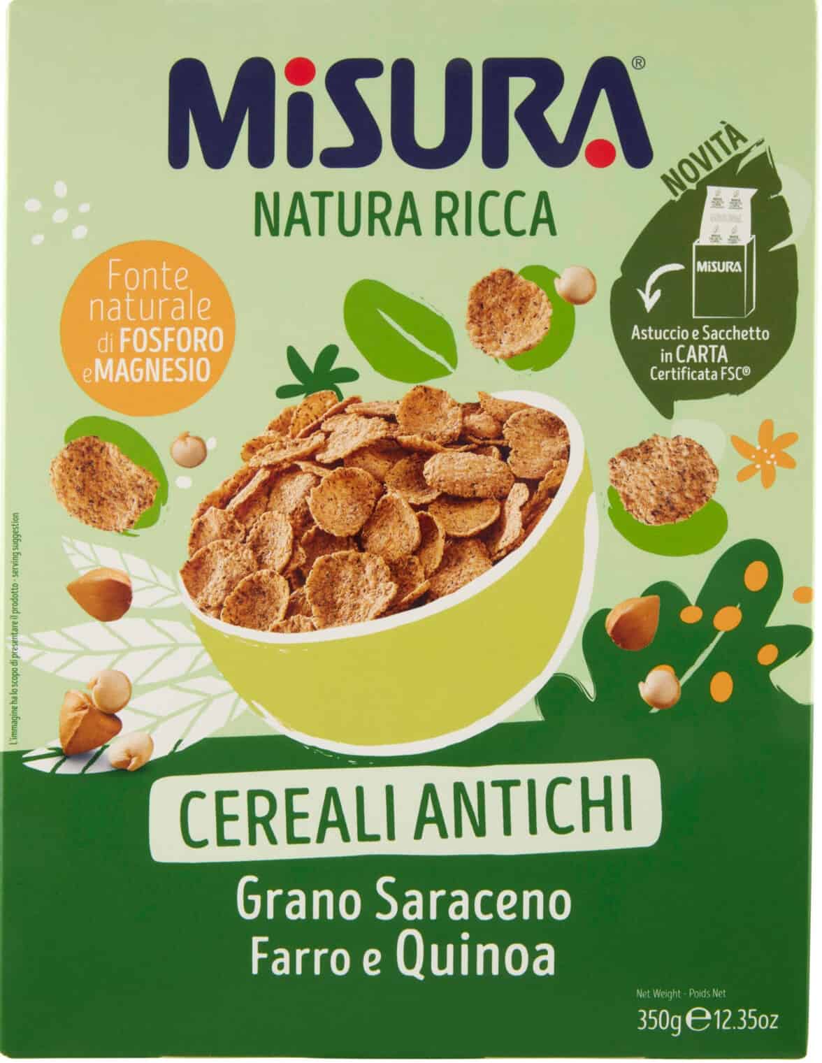 MISURA CEREALI QUINOA FARRO 350GR