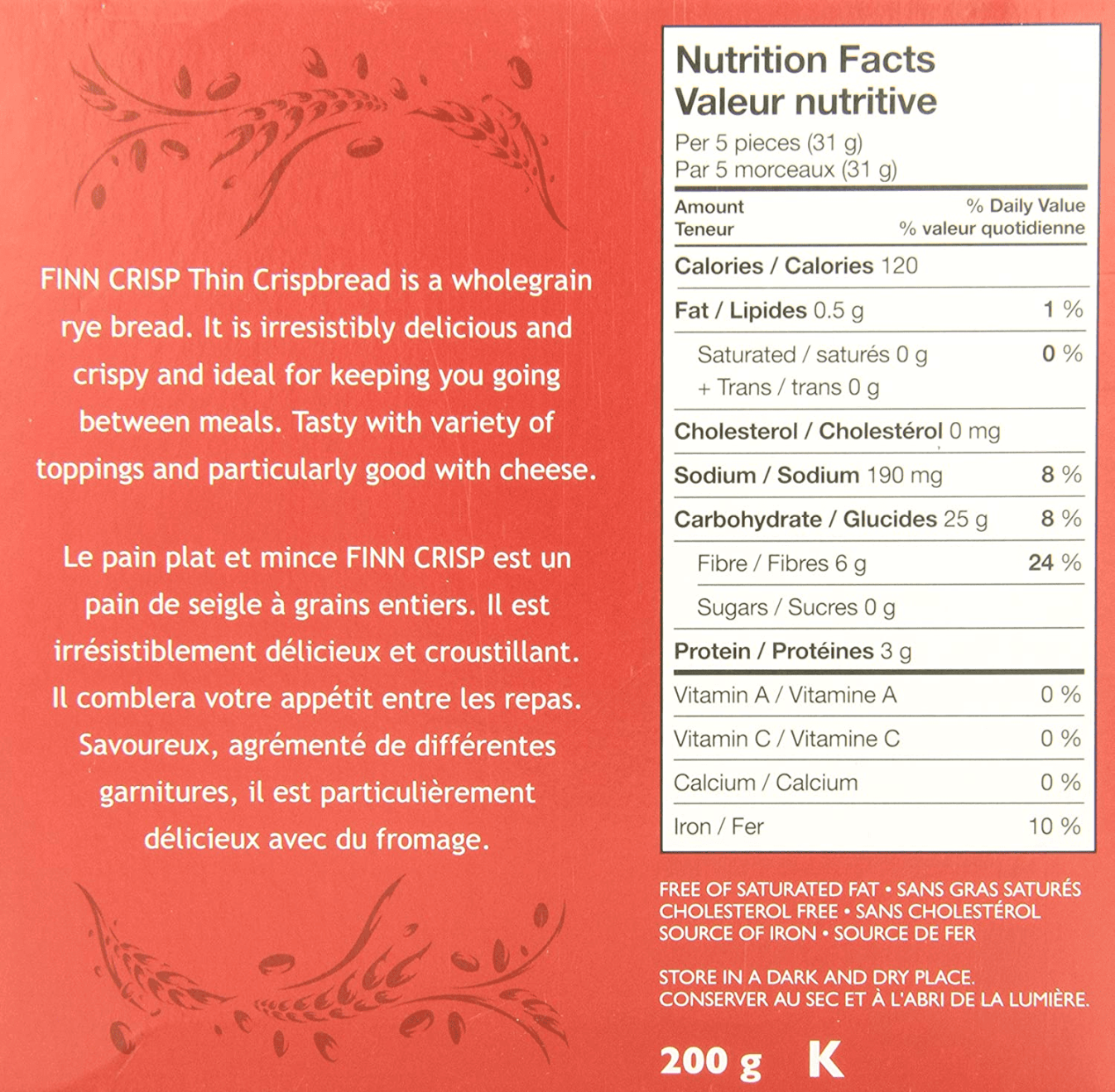 FINN CRISP CRACKERS SEGALE 200 GR - immagine 2