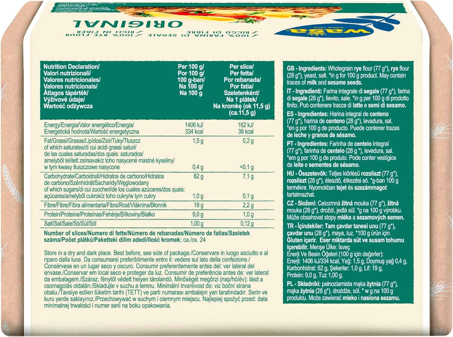 WASA ORIGINAL INTEGRALI 275 GR - immagine 4