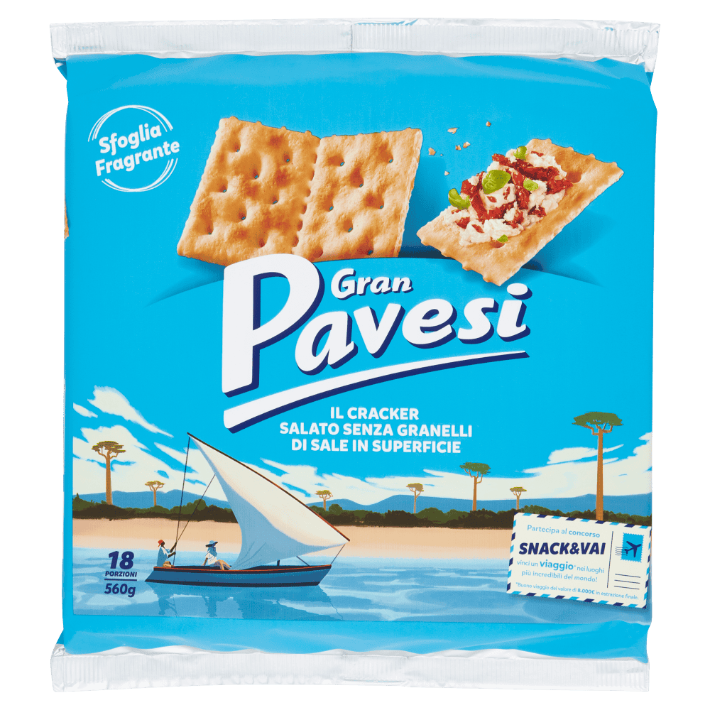 GRAN PAVESI CRACKERS SENZA SALE 560 GR