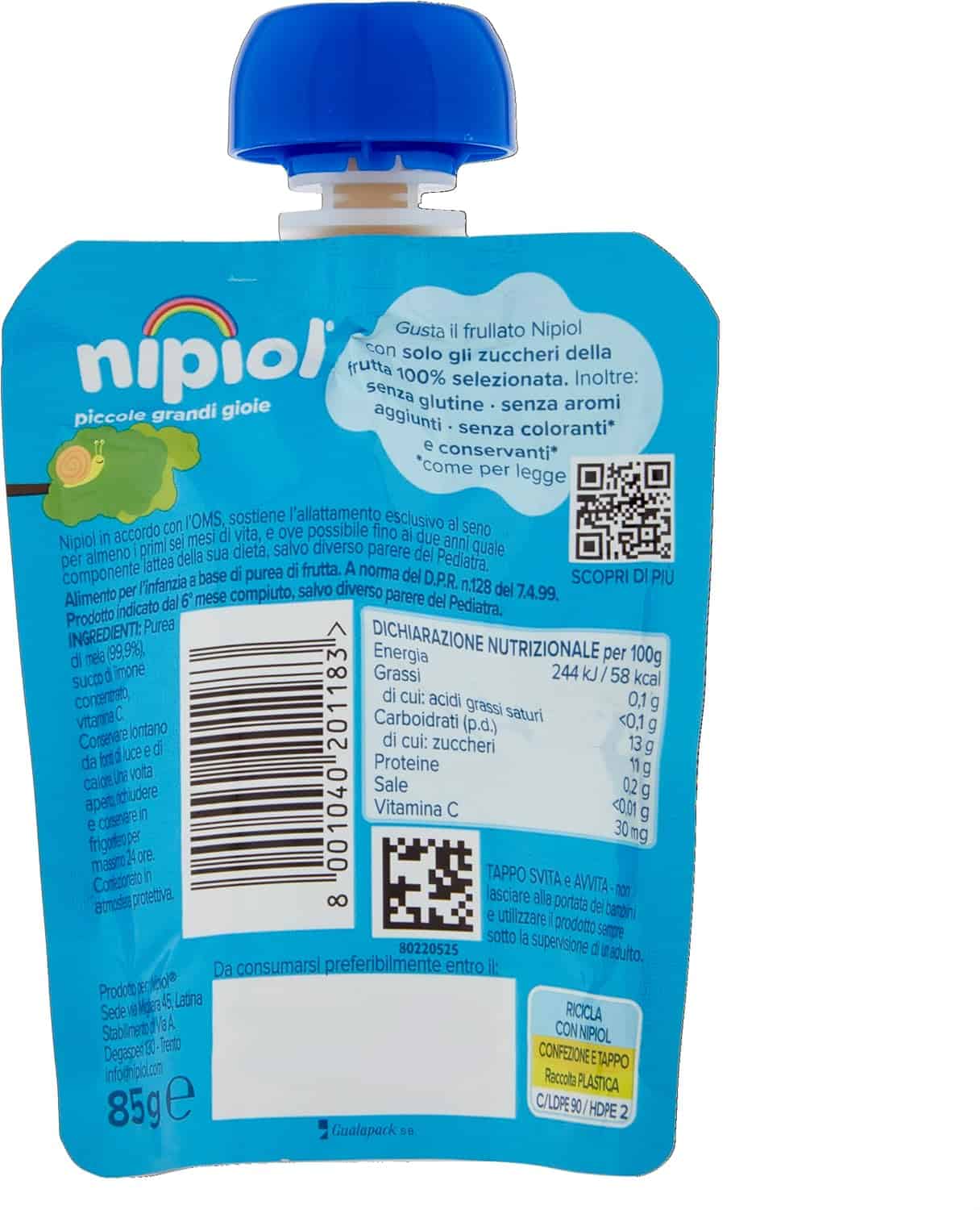 NIPIOL POUCH MELA 85 GR - immagine 2