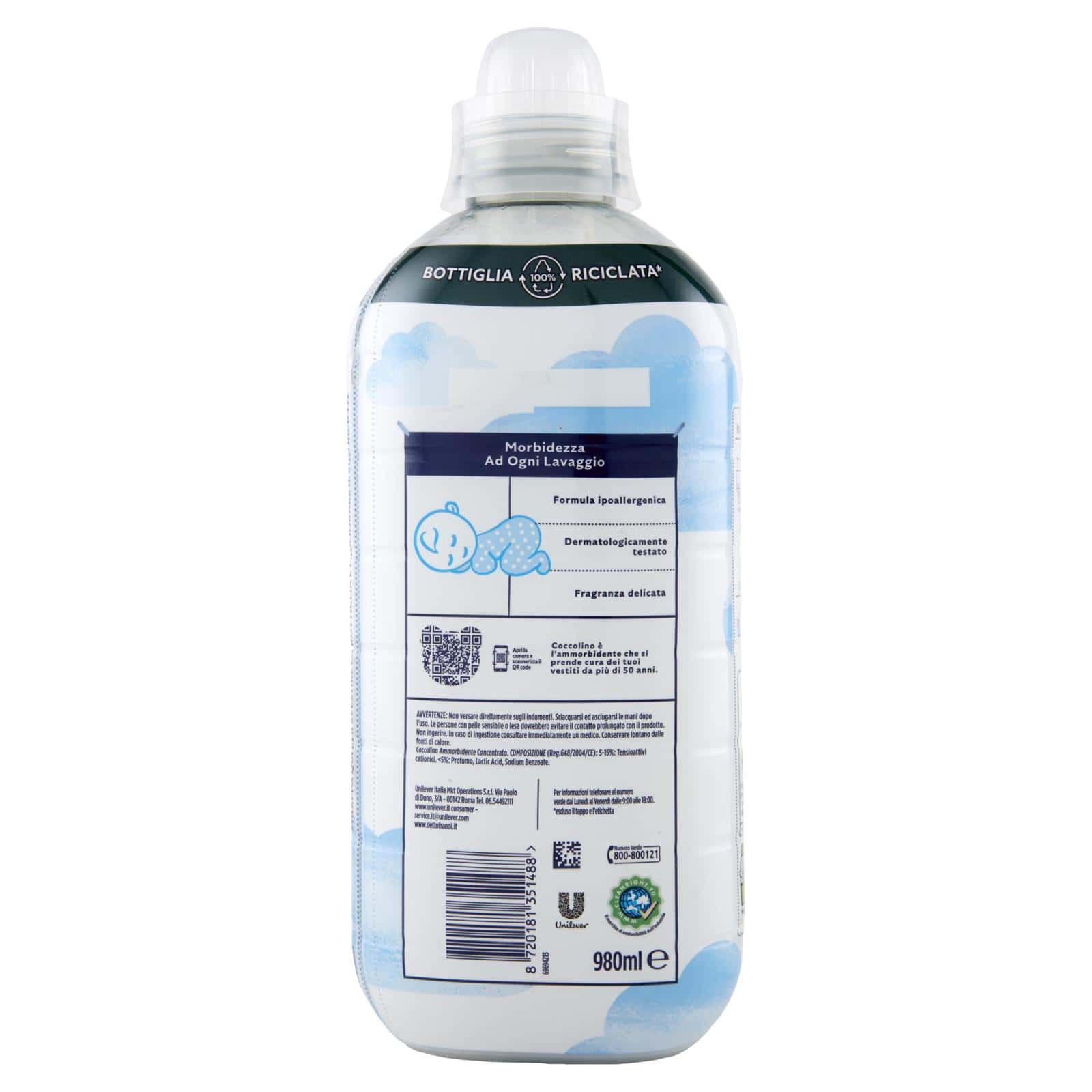 COCCOLINO AMMORBIDENTE CONCENTRATO DELICATO E SOFFICE 980ML - immagine 2