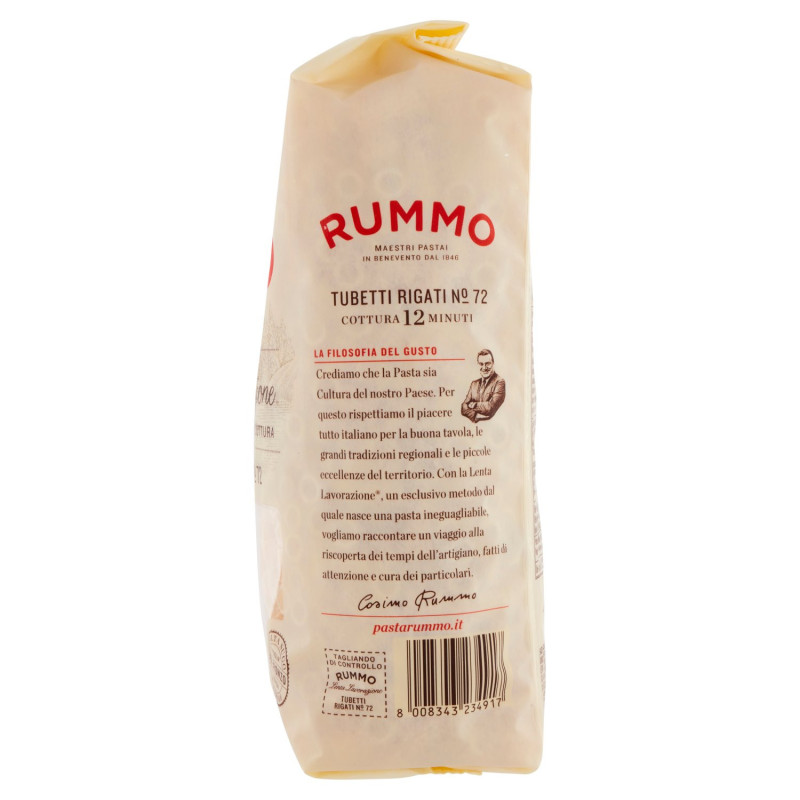 RUMMO TUBETTI RIGATI N.72 1KG - immagine 4