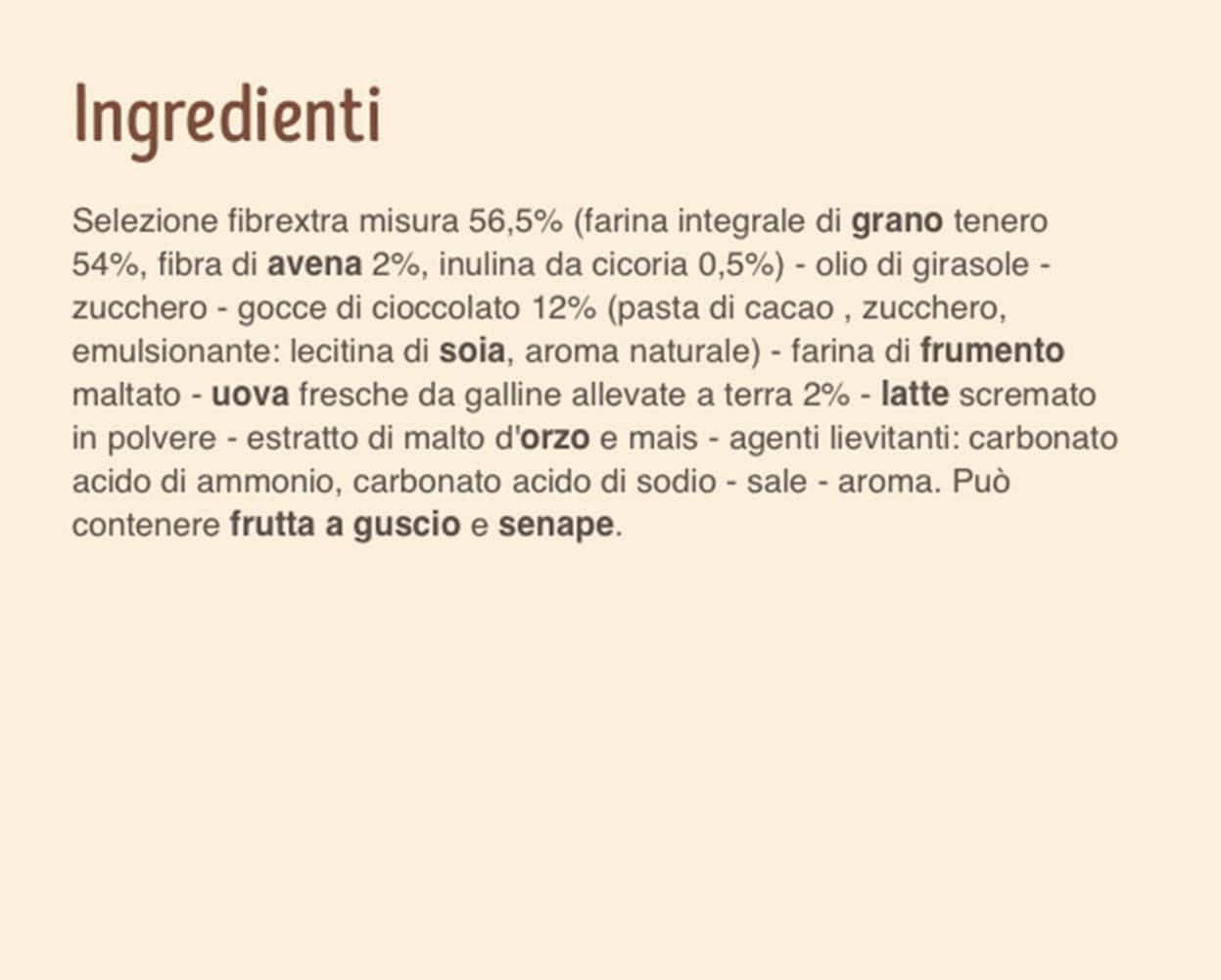 MISURA FROLLINI INTEGRALI CON GOCCE DI CIOCCOLATO FONDENTE 290 GR - immagine 4