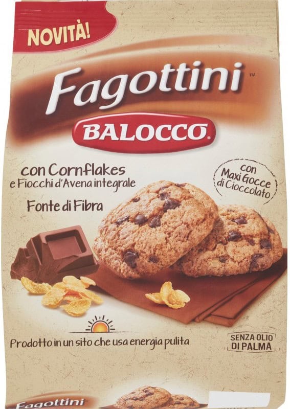 BALOCCO FAGOTTINI INTEGRALI CON GOCCE DI CIOCCOLATO GR.700