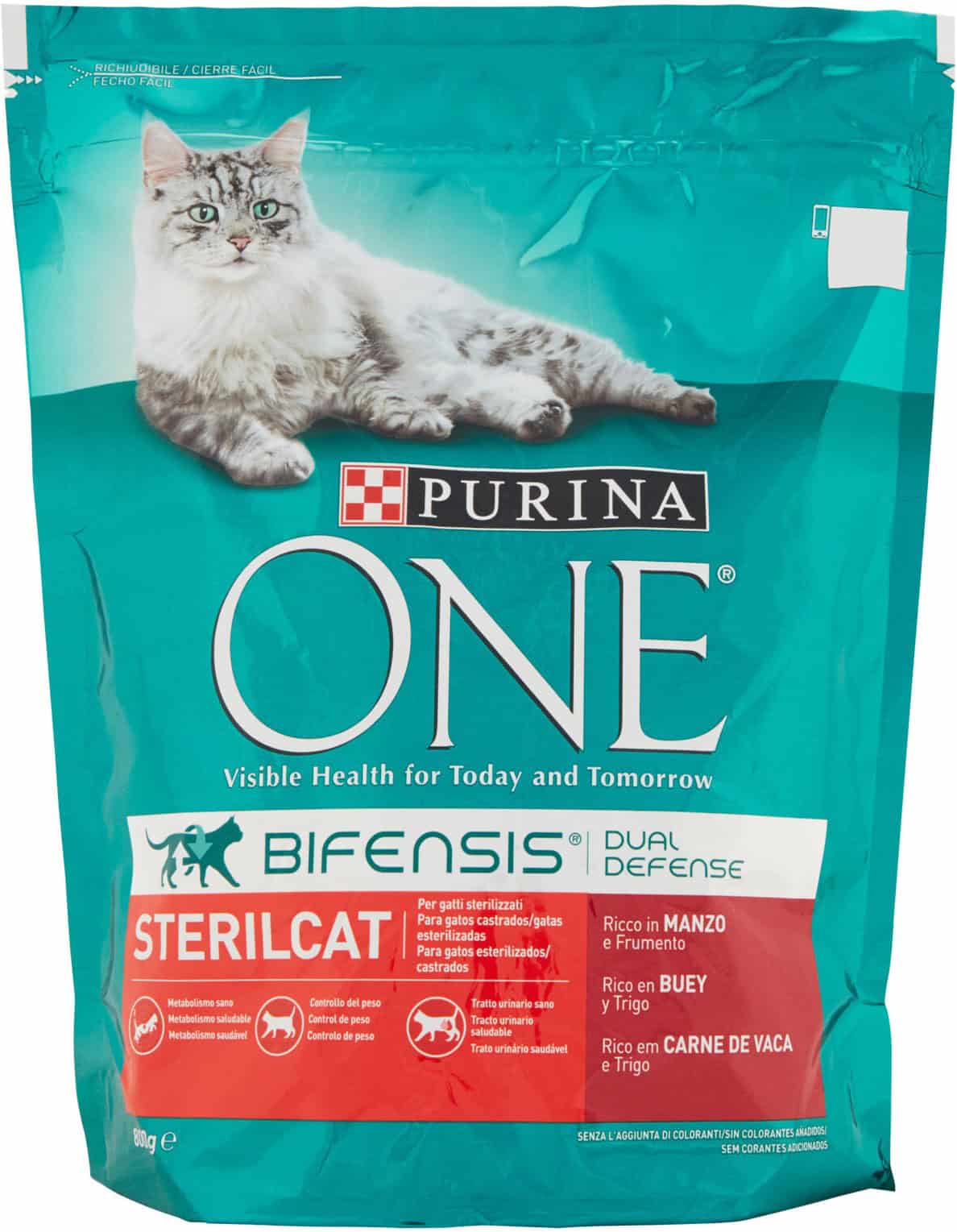 PURINA ONE STERILCAT MANZO E FRUMENTO GR.800