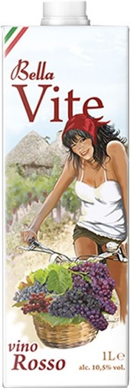 BELLA VITE VINO ROSSO BRIK 1LT