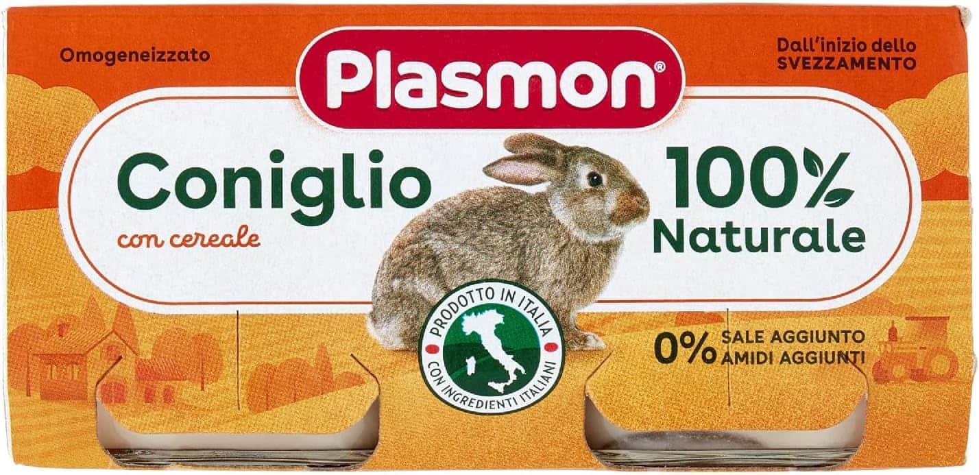 PLASMON OMOGENEIZZATO CONIGLIO 2 X 80 GR
