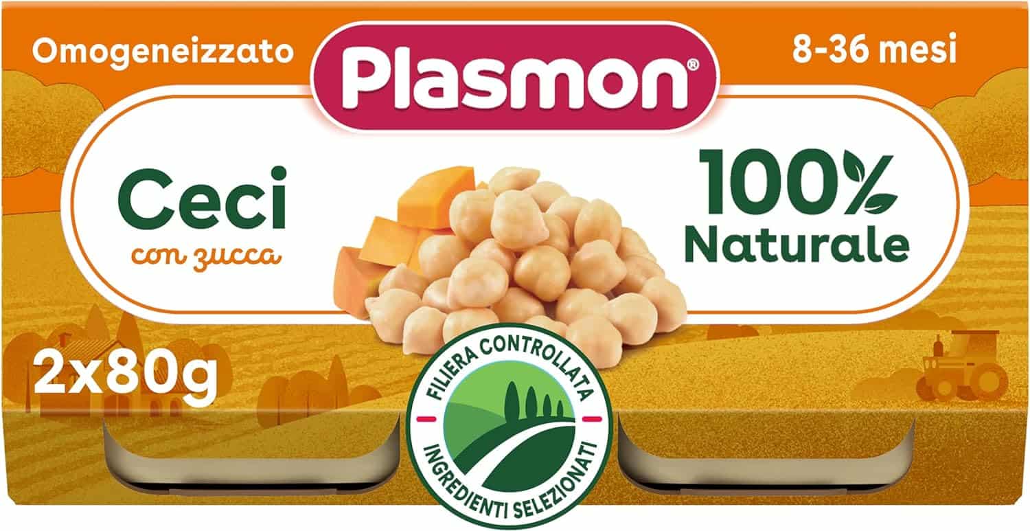 PLASMON OMOGENEIZZATO CECI & ZUCCA 2 X 80 GR