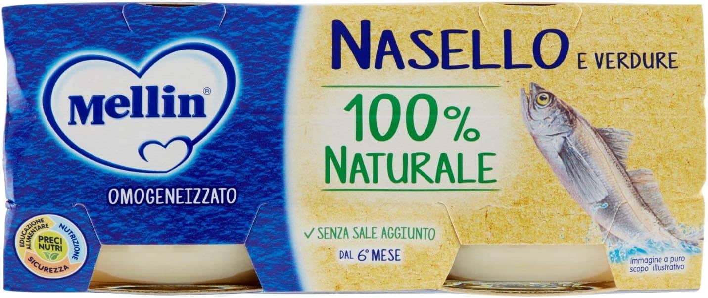 MELLIN OMOGENEIZZATO NASELLO 2 X 80 GR