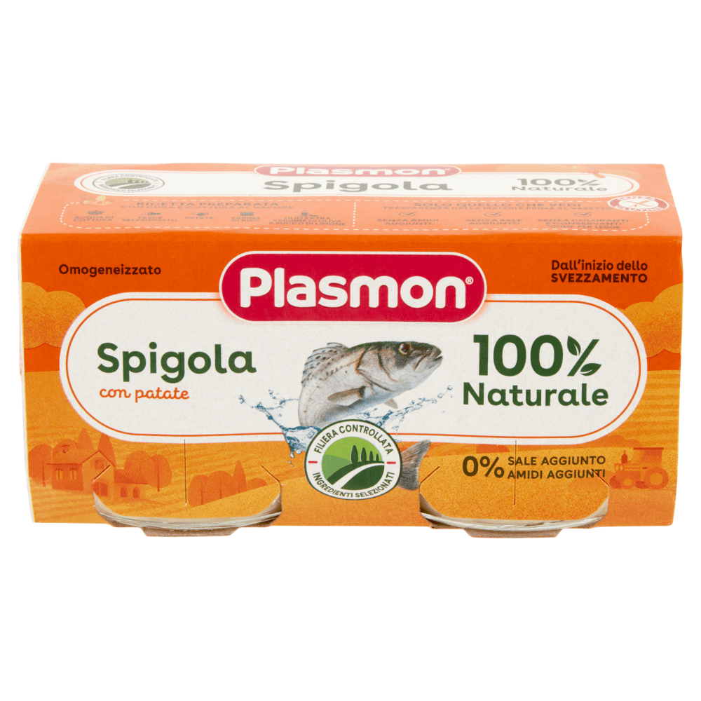 PLASMON OMOGENEIZZATO SPIGOLA 2 X 80 GR