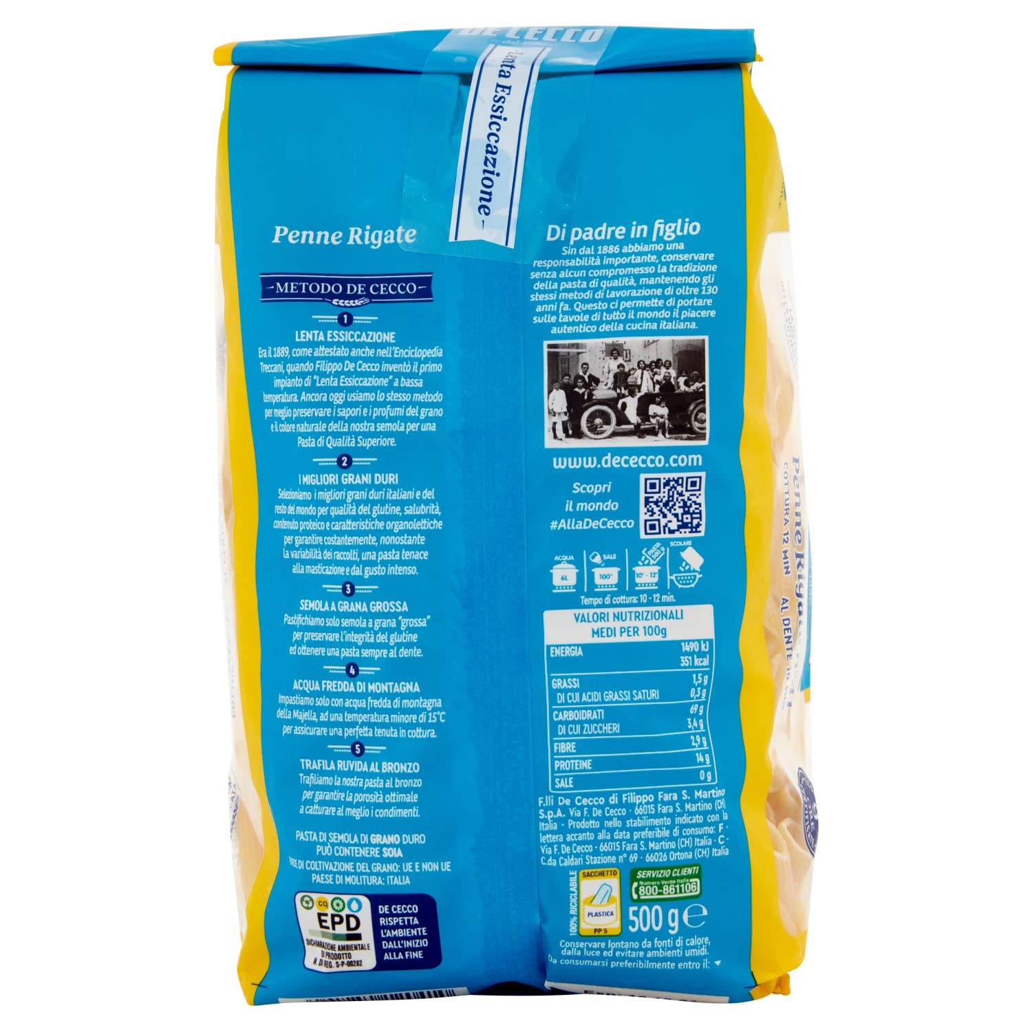 DE CECCO PENNE RIGATE N. 41 500 GR - immagine 3