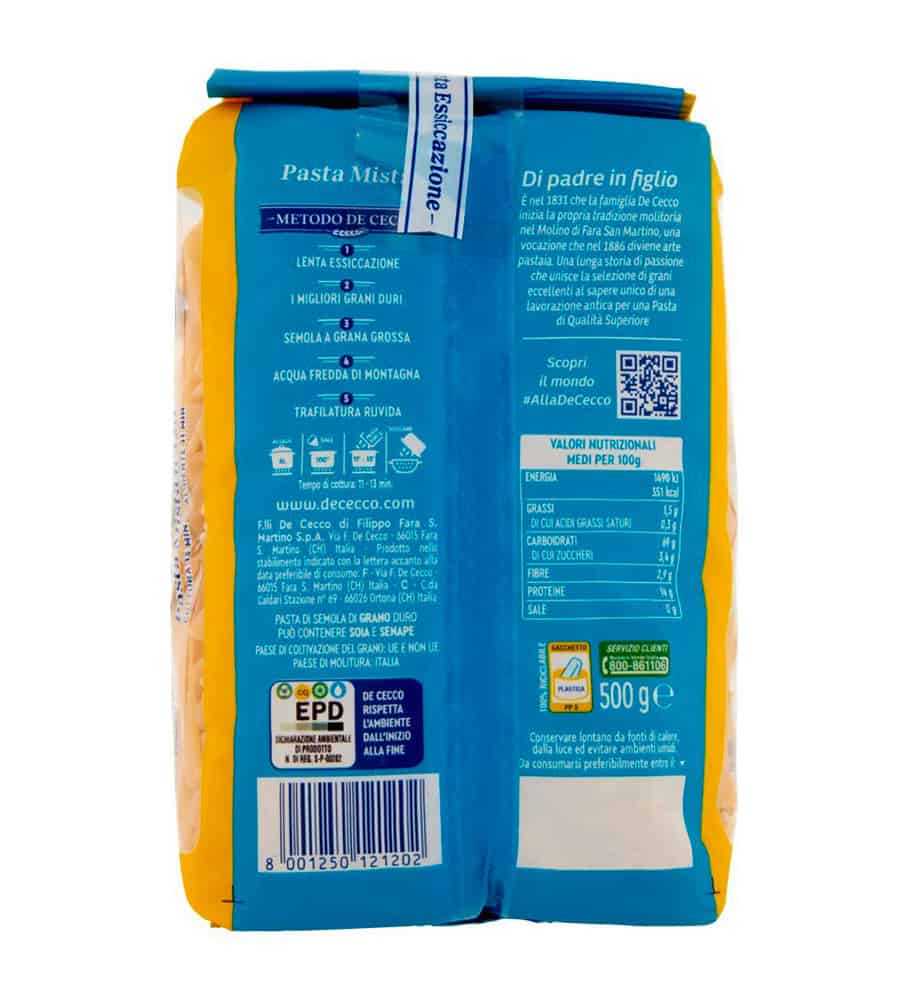 DE CECCO PASTA MISTA N. 120 500 GR - immagine 3