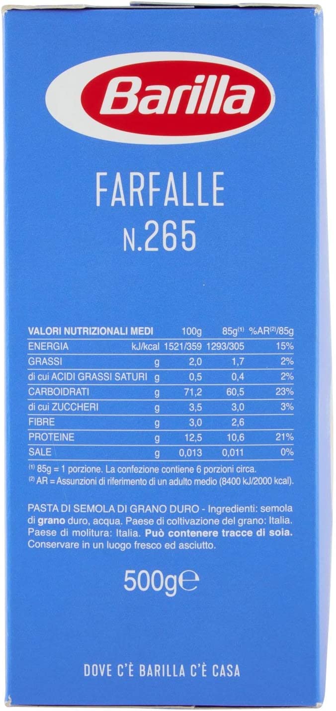 BARILLA FARFALLE N. 265 500 GR - immagine 2