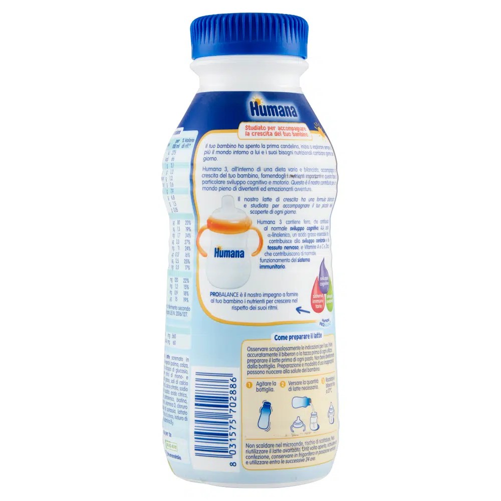 HUMANA 3 LATTE LIQUIDO PRO BALANCE 470 ML - immagine 2