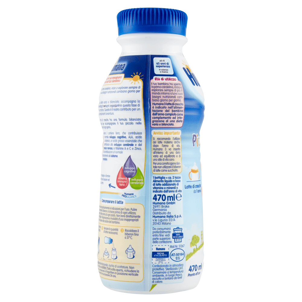 HUMANA 3 LATTE LIQUIDO PRO BALANCE 470 ML - immagine 4
