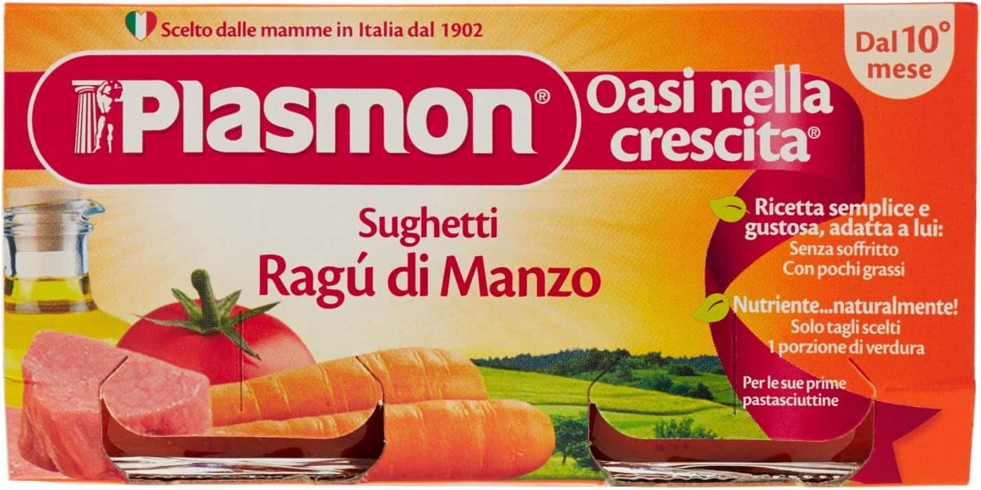 PLASMON SUGHETTO RAGU' DI MANZO 2 X 80 GR