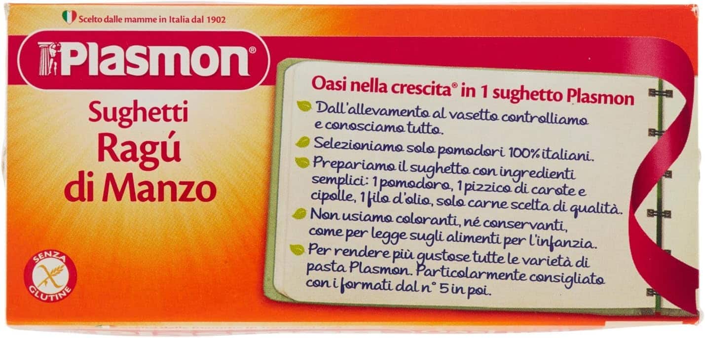 PLASMON SUGHETTO RAGU' DI MANZO 2 X 80 GR - immagine 3