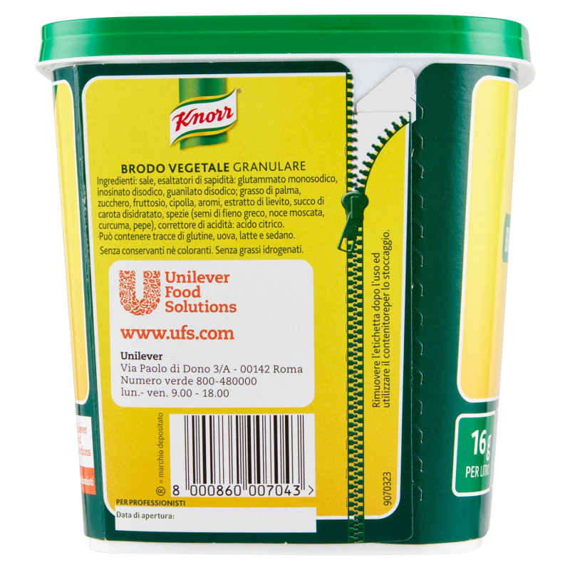 KNORR BRODO VEGETALE GRANULARE GR.900 - immagine 3