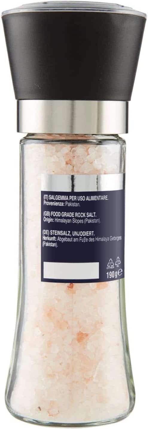 La Drogheria 1880 Linea Macinelli Premium, Himalaya, Gusto Delicato e Fragrante, per Carni Bianche, Pesce alLa Griglia, Verdure Salse, con Macina Regolabile sul Tappo, Sale Rosa, Formato da 90 Grammi - immagine 2