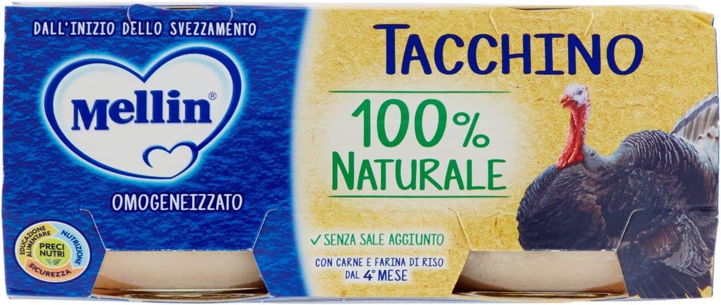 MELLIN OMOGENEIZZATO TACCHINO 2 X 80 GR