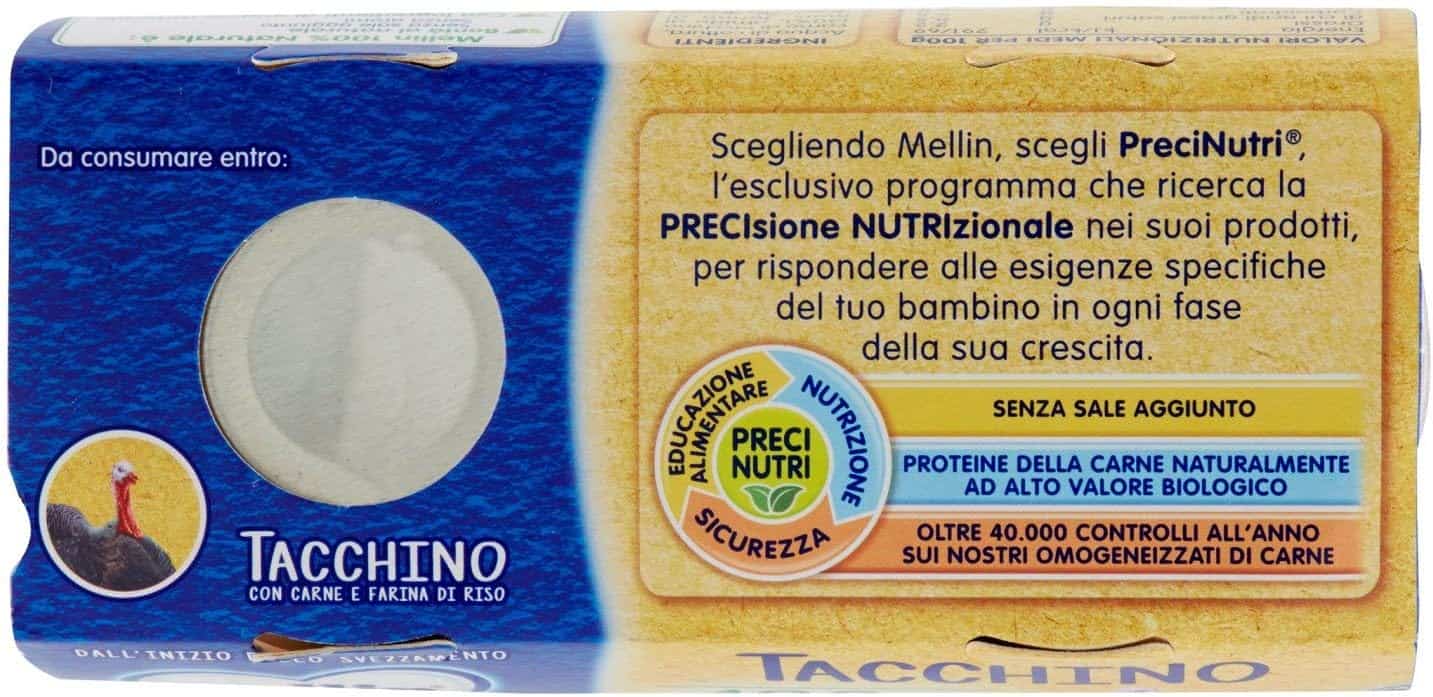 MELLIN OMOGENEIZZATO TACCHINO 2 X 80 GR - immagine 3