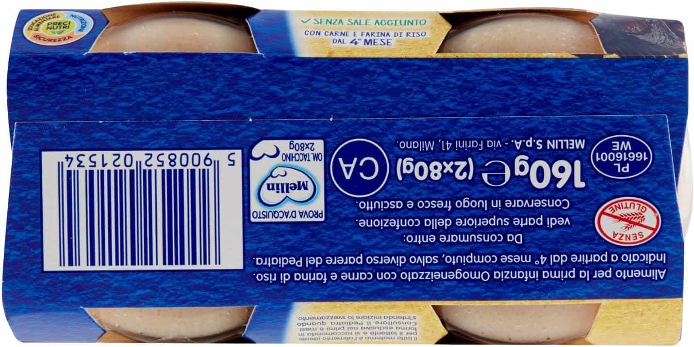 MELLIN OMOGENEIZZATO TACCHINO 2 X 80 GR - immagine 4