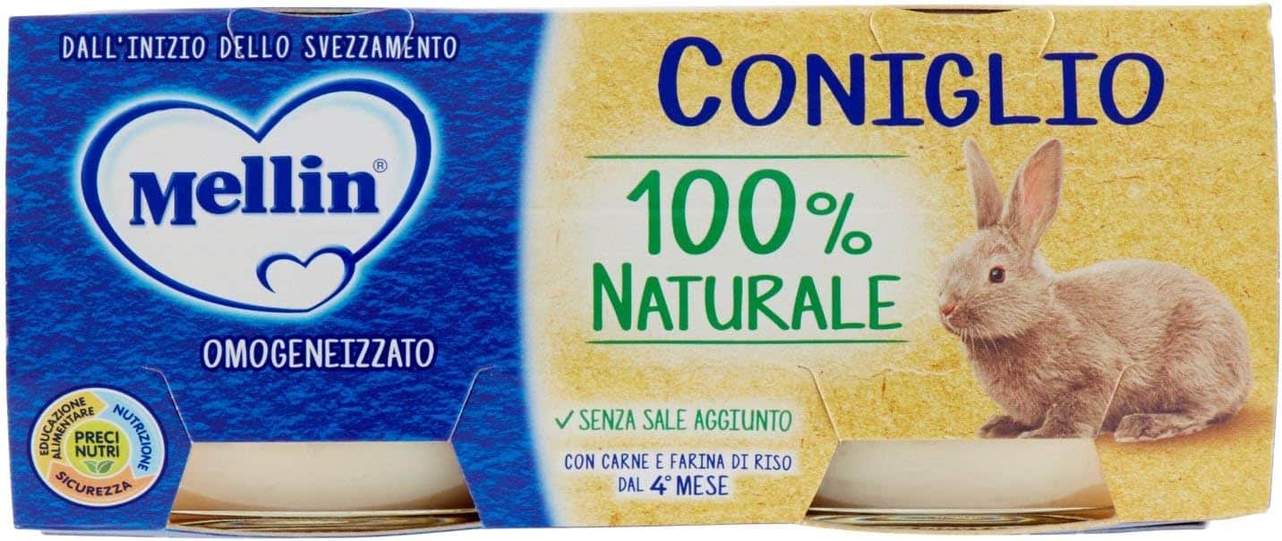 MELLIN OMOGENEIZZATO CONIGLIO 2 X 80 GR