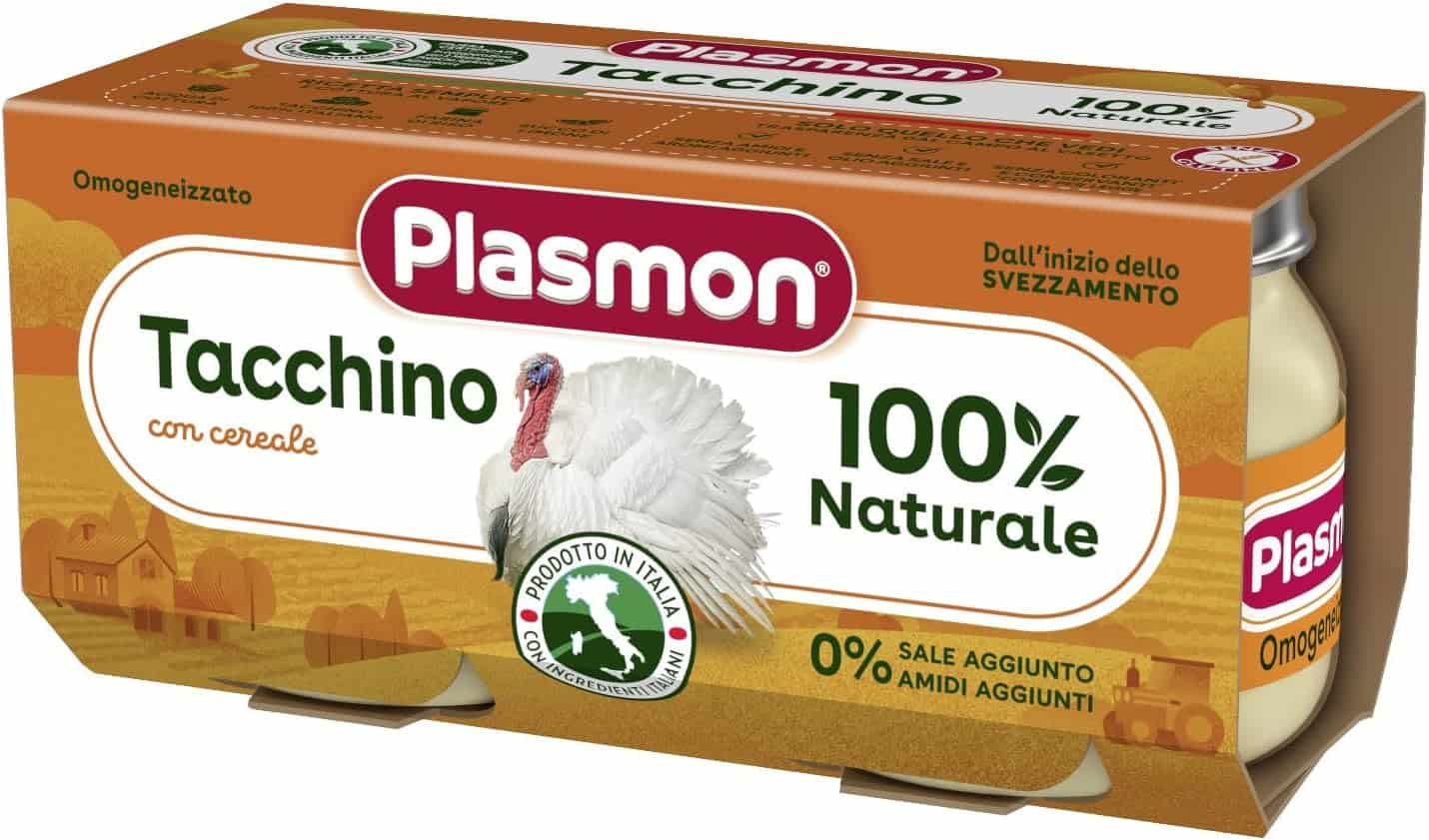 PLASMON OMOGENEIZZATO TACCHINO 2 X 80 GR
