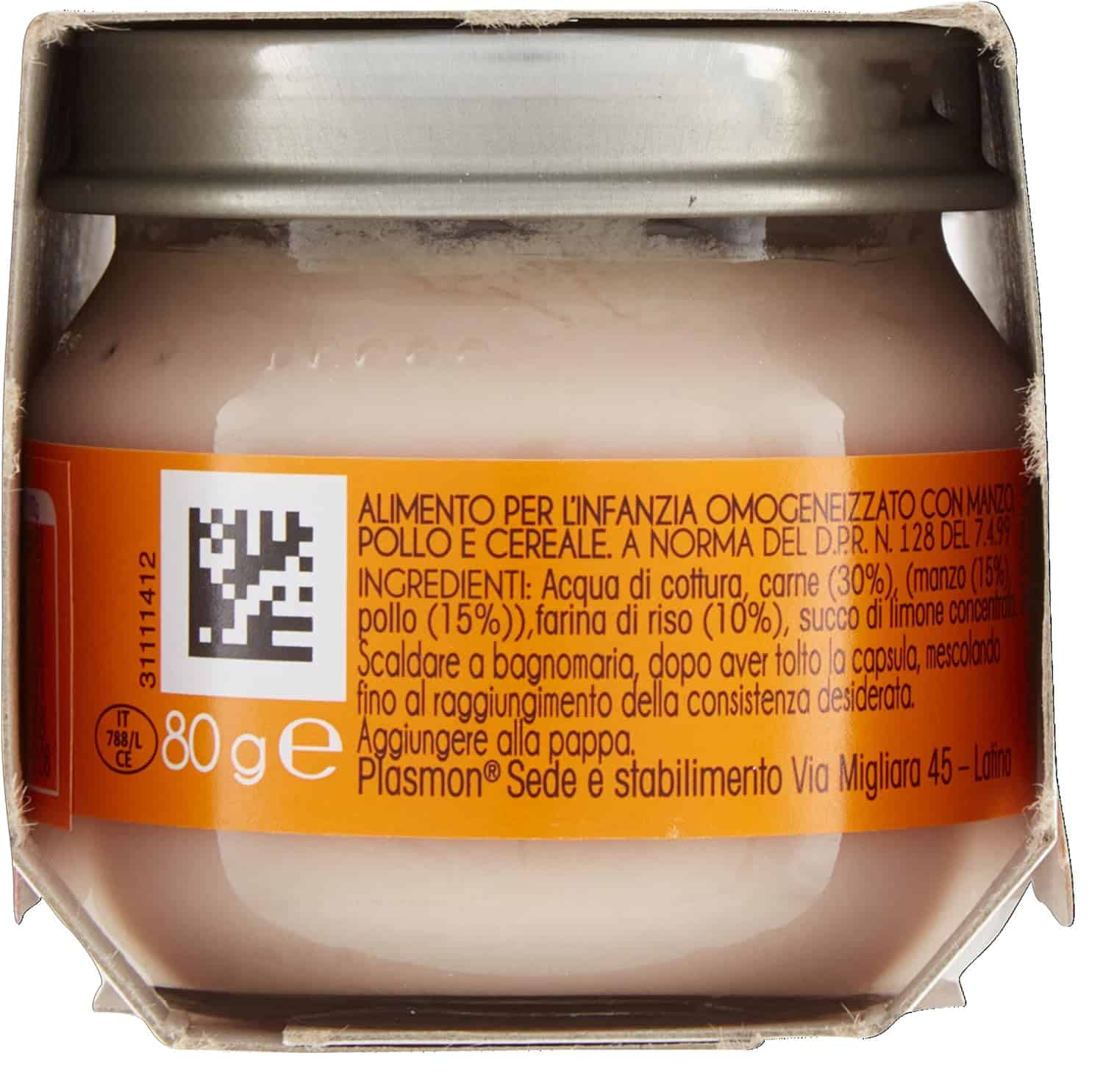 PLASMON OMOGENEIZZATO MANZO E POLLO 2 X 80 GR - immagine 4