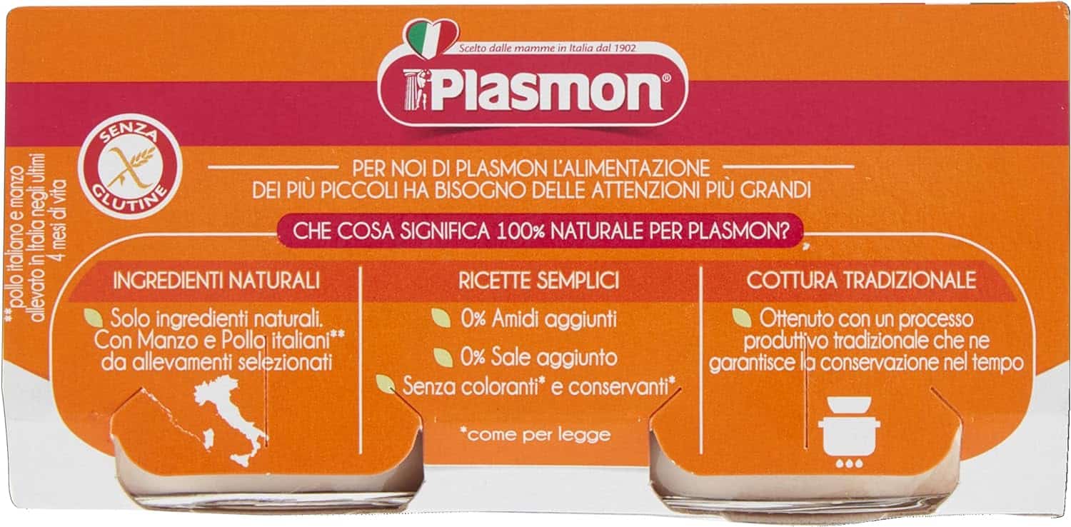PLASMON OMOGENEIZZATO MANZO E POLLO 2 X 80 GR - immagine 6