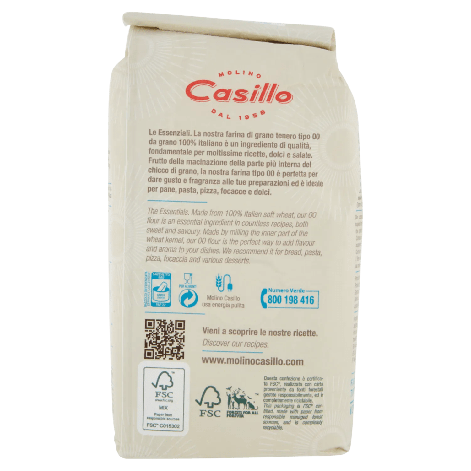 CASILLO FARINA TIPO 00 1 KG - immagine 4
