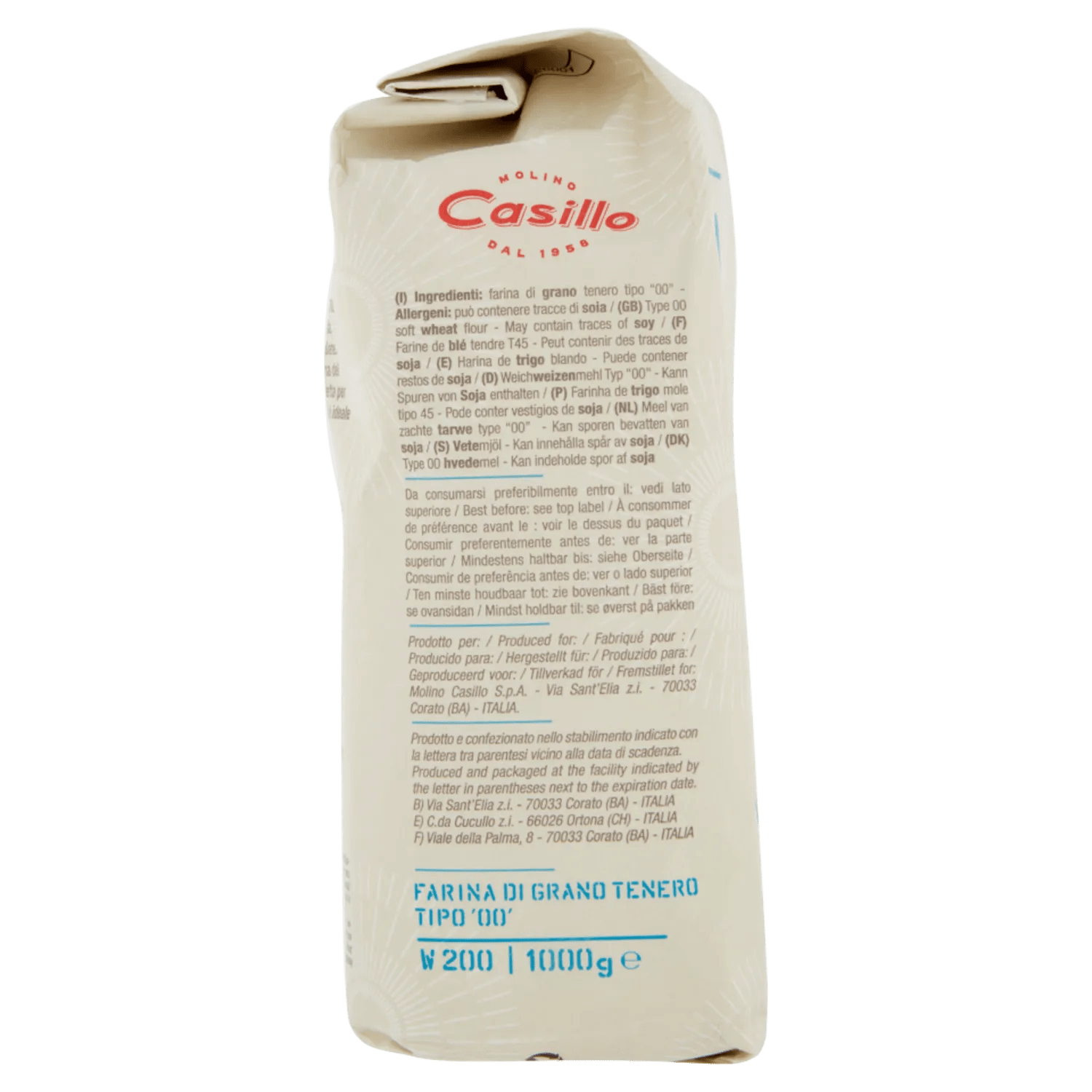 CASILLO FARINA TIPO 00 1 KG - immagine 5