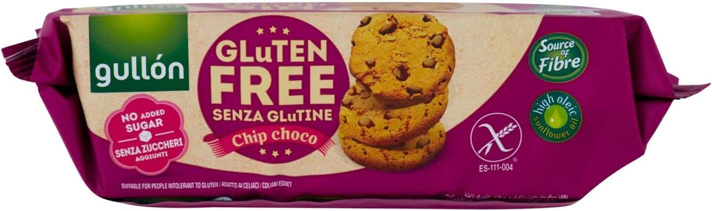 GULLON CHOCOCHIPS SENZA GLUTINE SENZA ZUCCHERI 130 GR - immagine 2