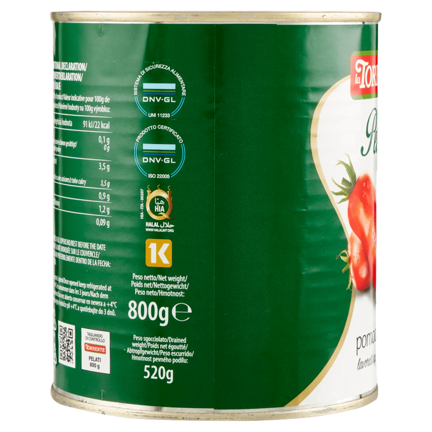 LA TORRENTE POMODORI PELATI 800 GR - immagine 2
