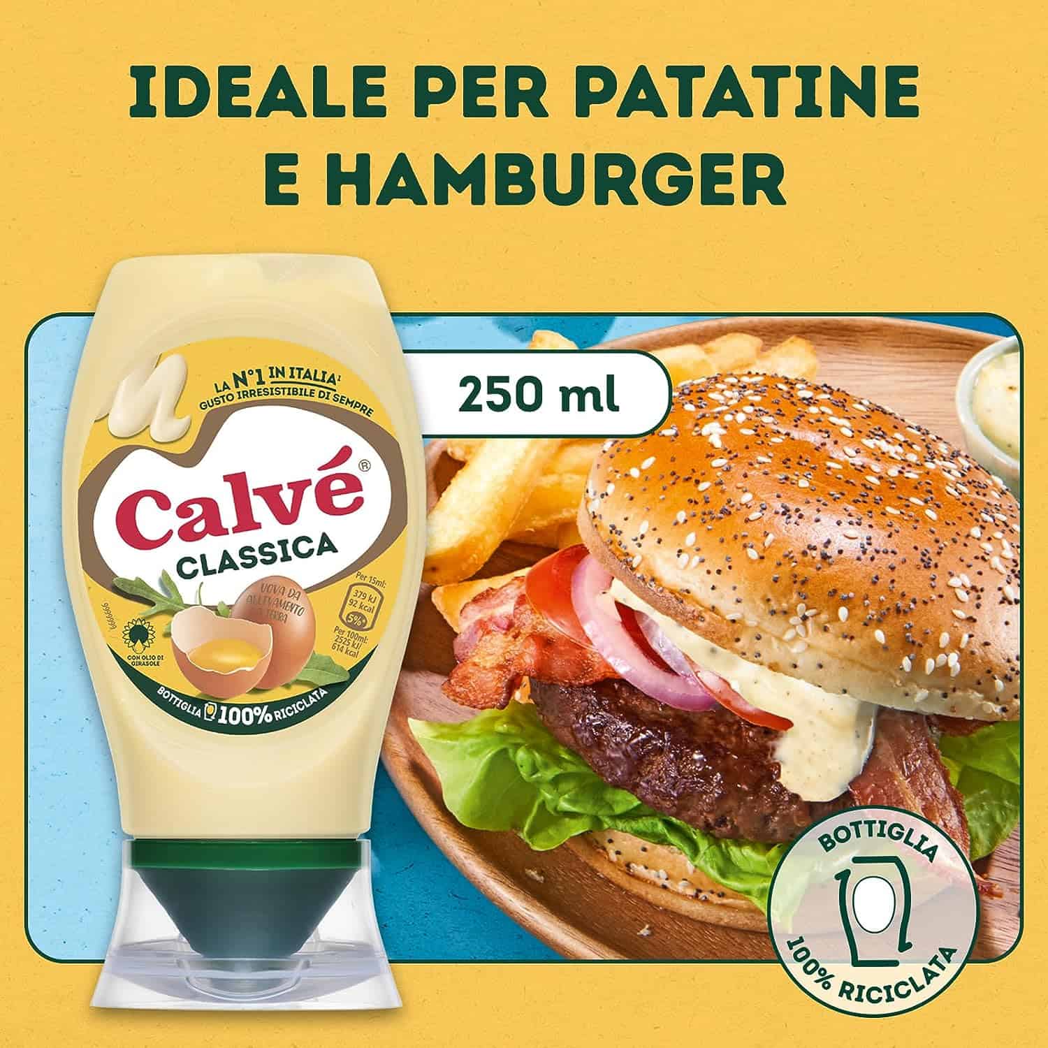 CALVÈ MAIONESE CLASICA TOP DOWN 250 ML - immagine 5