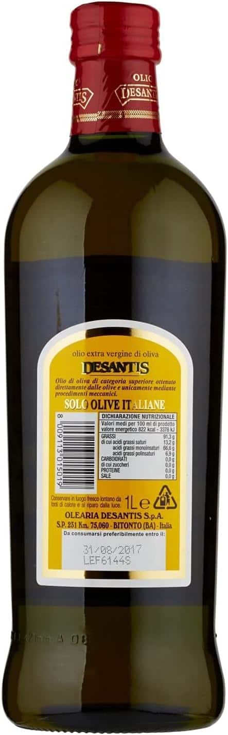 DESANTIS OLIO EXTRA VERGINE DI OLIVA 100% ITALIANO 1 LT - immagine 2