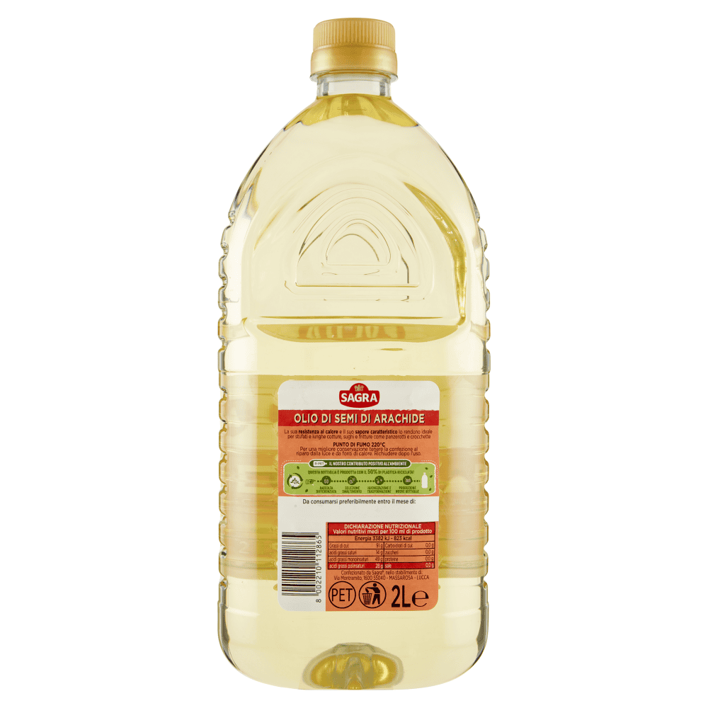 SAGRA OLIO DI SEMI DI ARACHIDE PET 2 LT - immagine 2