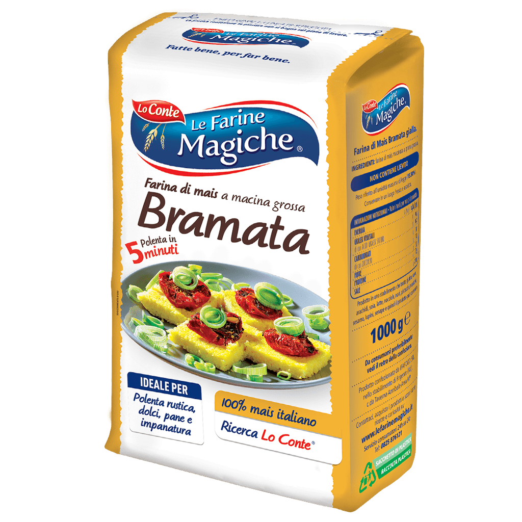 LE FARINE MAGICHE FARINA DI MAIS BRAMATA PER POLENTA 1 KG