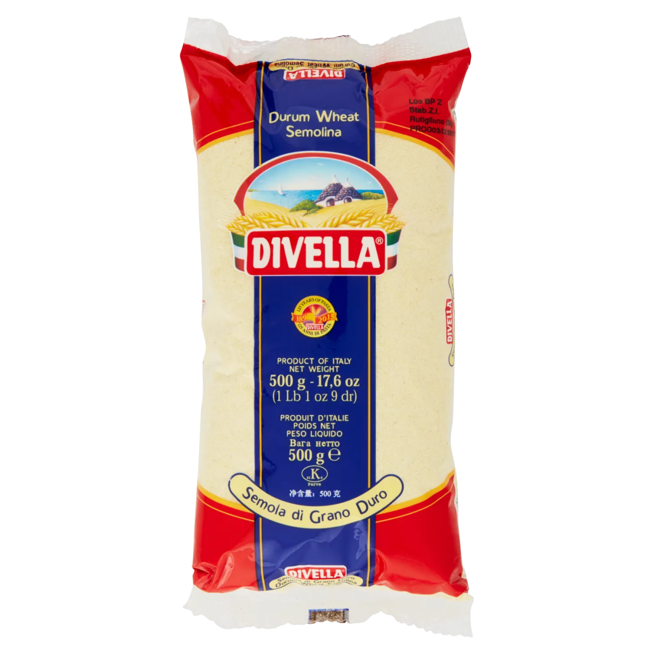 DIVELLA SEMOLA GRANO DURO 500 GR