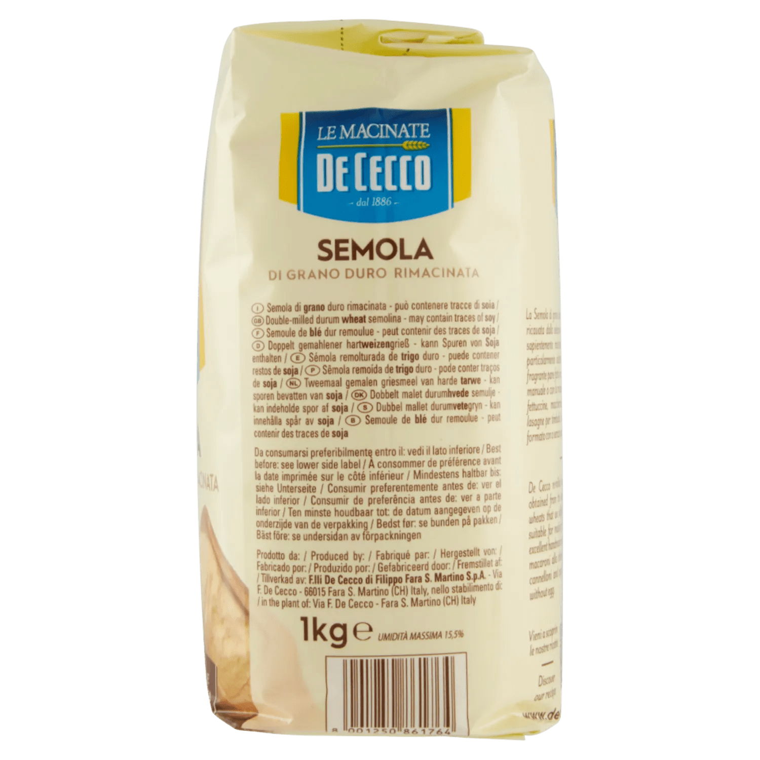 DE CECCO SEMOLA RIMACINATA 1 KG - immagine 4