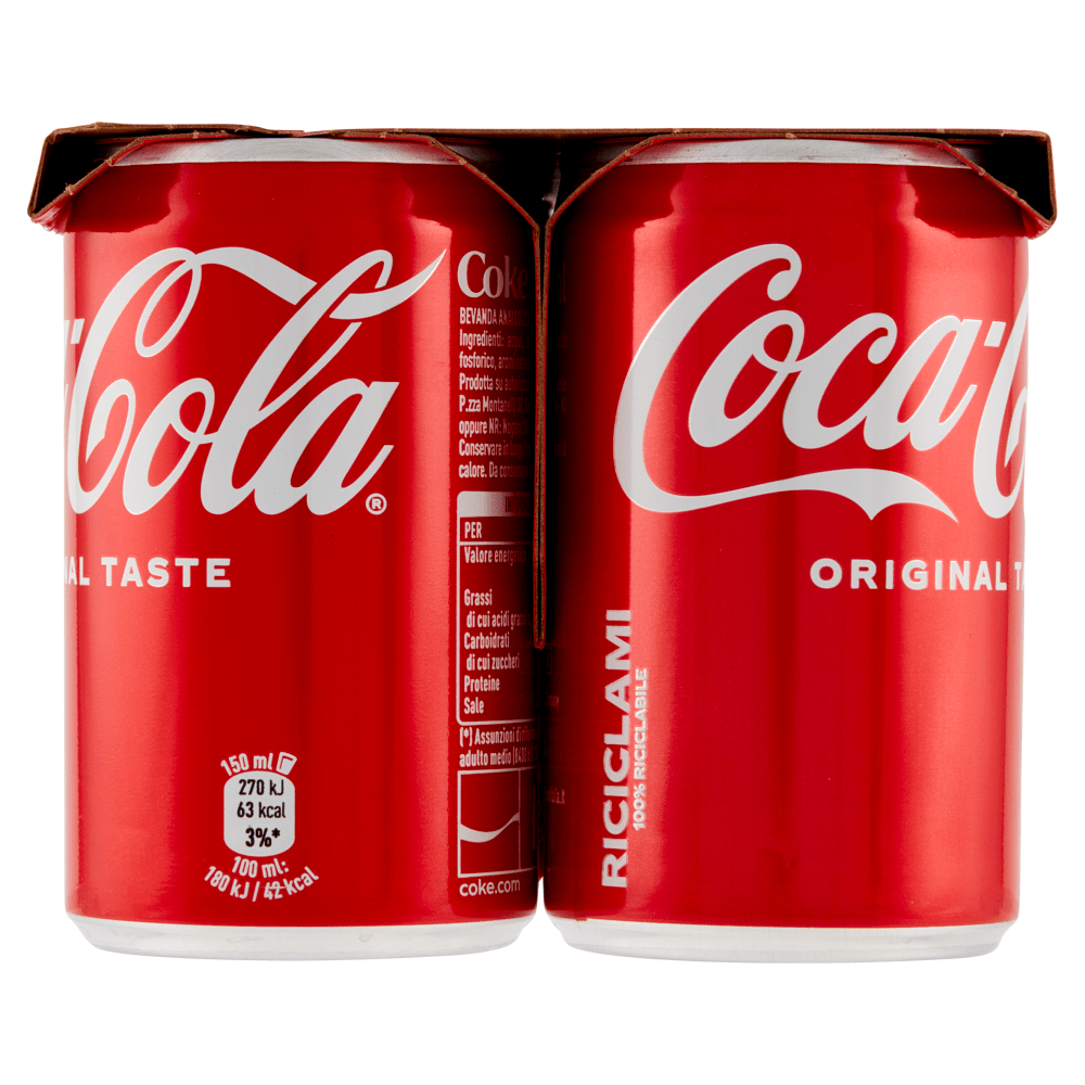 COCA COLA MINI LATTINA 6 X 15 CL - immagine 2